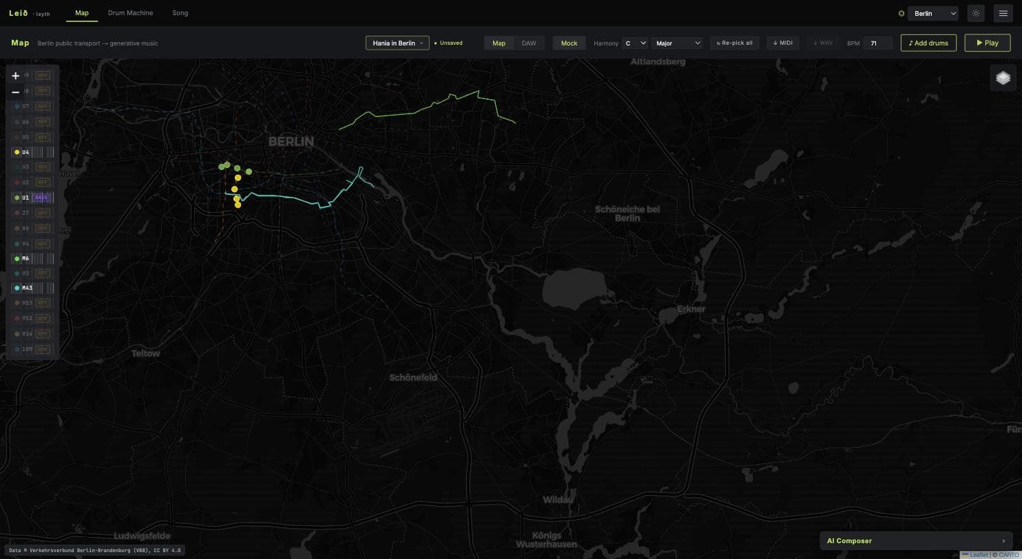Layth city map