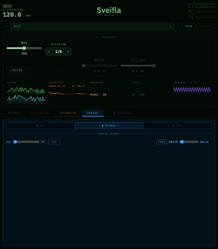 Freeze global controls